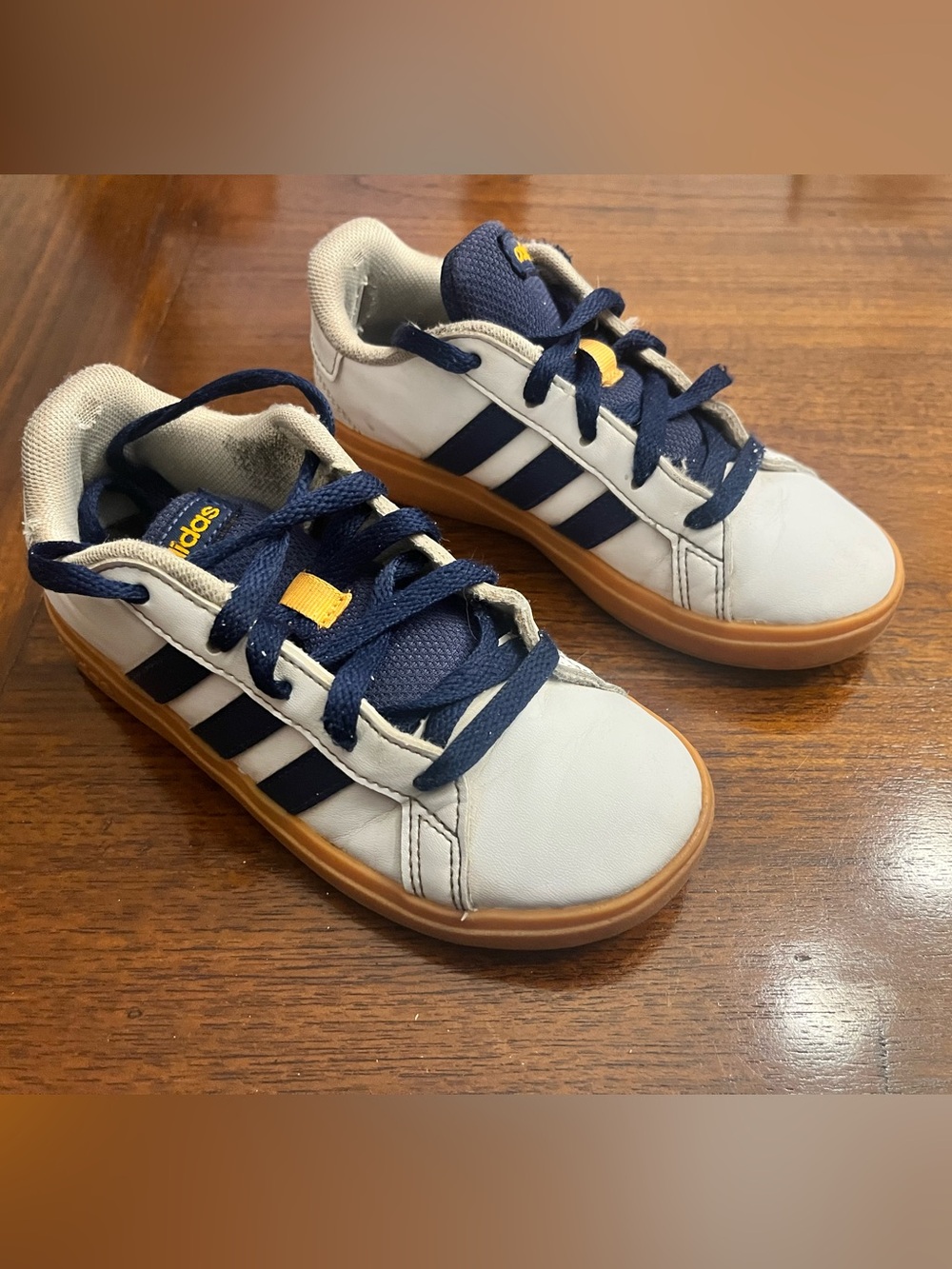 Adidas Navy Striped Unisex Sneakers (13)